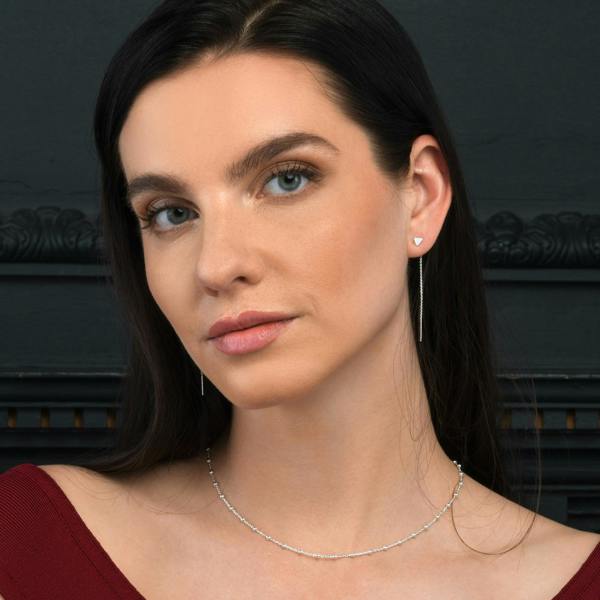 namana 925 Sterling Silver Beaded Chain Necklace