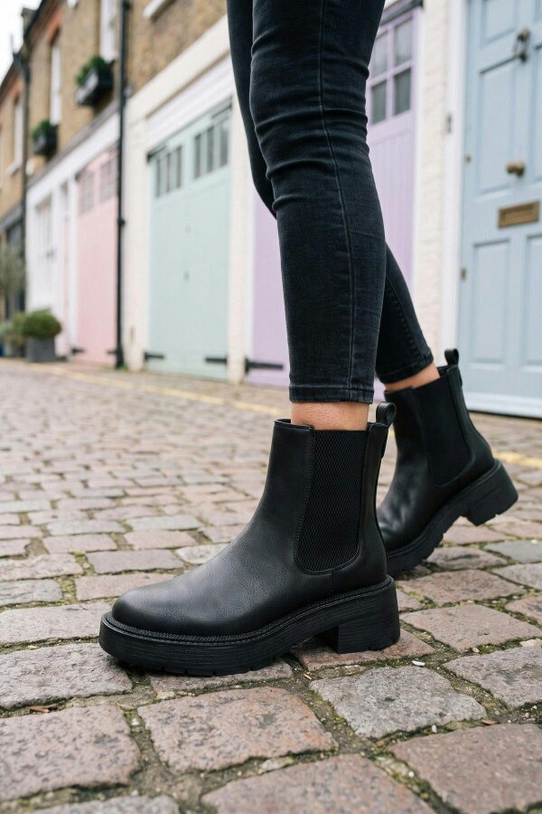ikrush Lucila Chunky Sole Chelsea Boots