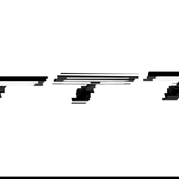 Milagro Shine Black LED 7W Wall Lamp Stylish Matt Black Light With IP44 Rating Perfect For Mounting Above A Bathroom Mirror