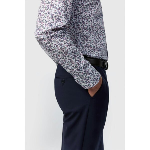 Alexandre Silver Alexandre Tailored Mauve Thyme Floral Printed Shirt