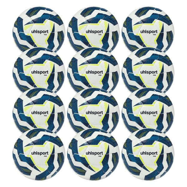 Uhlsport Team Training Football Size 4 Pack of 12 - White