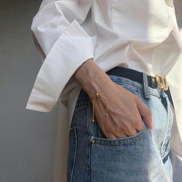 Aye Do Gifts Gold Simple Slider Bracelet