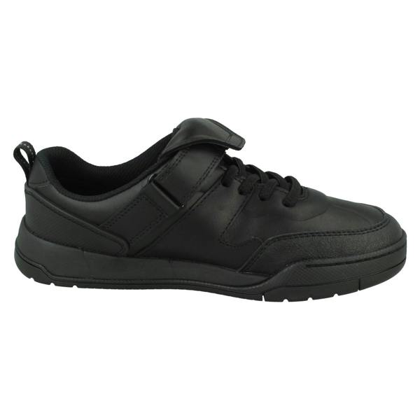 Clarks Boys Clarks Fold-Over Tongue School Shoes Laser Track Y