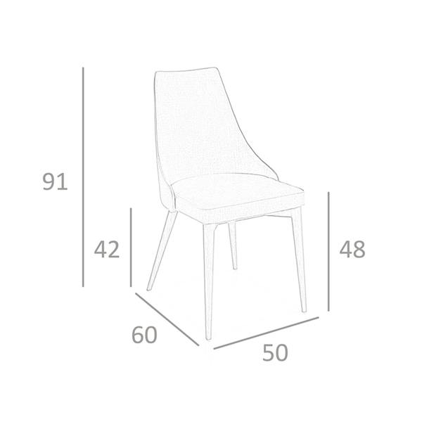 Angel Cerdá Brown Fabric Chair 4032