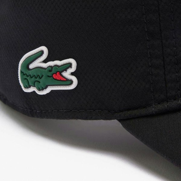 Lacoste Sport Lightweight Baseball Cap Black-One Size-SPIRALSEVEN DESIGNER MENSWEAR UK