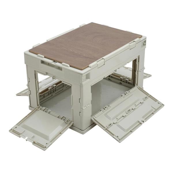 Living and Home 60L Collapsible Storage Box Outdoor Camping Table Hamper