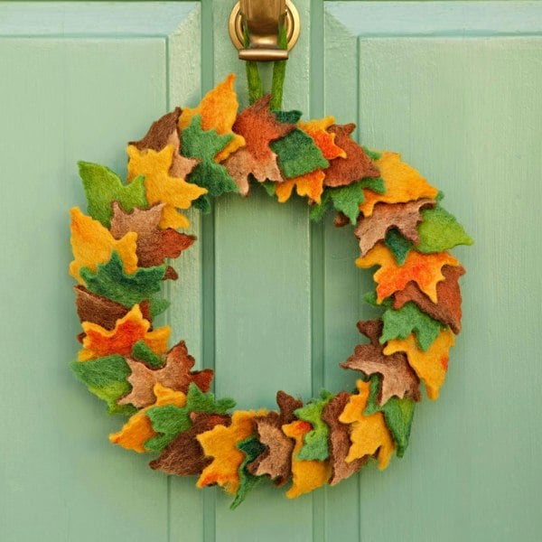 Paper High Felt Woodland Autumn Wreath