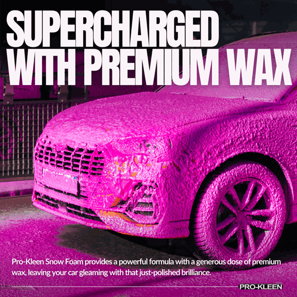 ProKleen Pro-Kleen 5L Strawberry Milkshake PINK Snow Foam with Wax Super Thick & Non-Caustic Foam