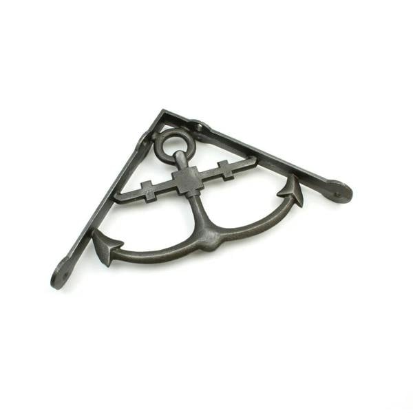Pair of Cast Iron Anchor Shelf Brackets