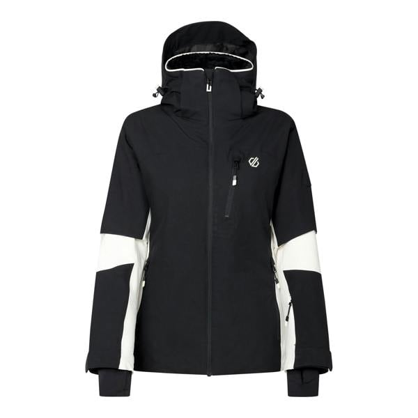 Dare 2B Womens/Ladies Lumi Stretch Ski Jacket - Black/Egret - 