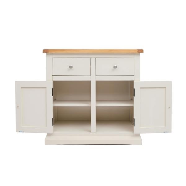 Cabinet Bits Castelli Off White 2 Drawer 2 Door Sideboard Chrome Knob