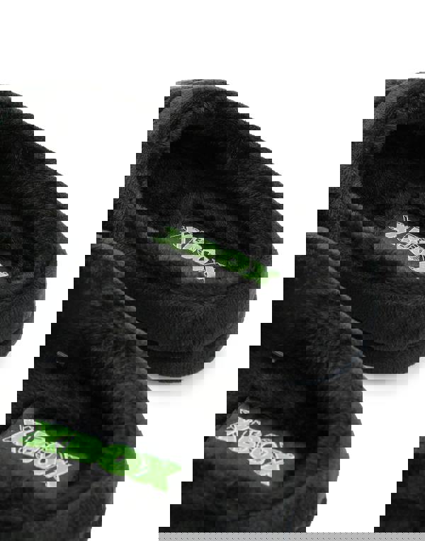 Xbox Mens Black Logo Mule Slippers