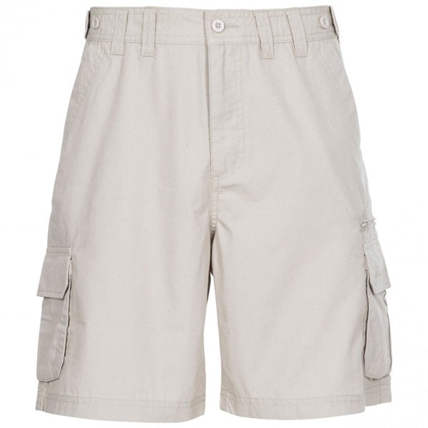 Trespass Mens Gally Water Repellent Hiking Cargo Shorts - Mushroom