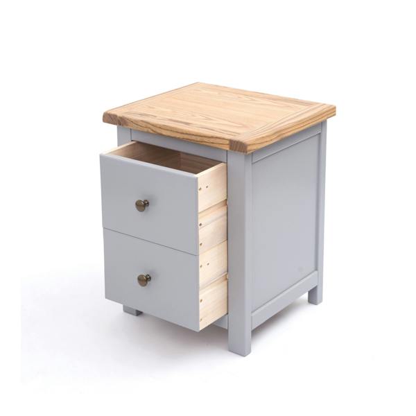 Cabinet Bits Mirano 2 Drawer Bedside Table