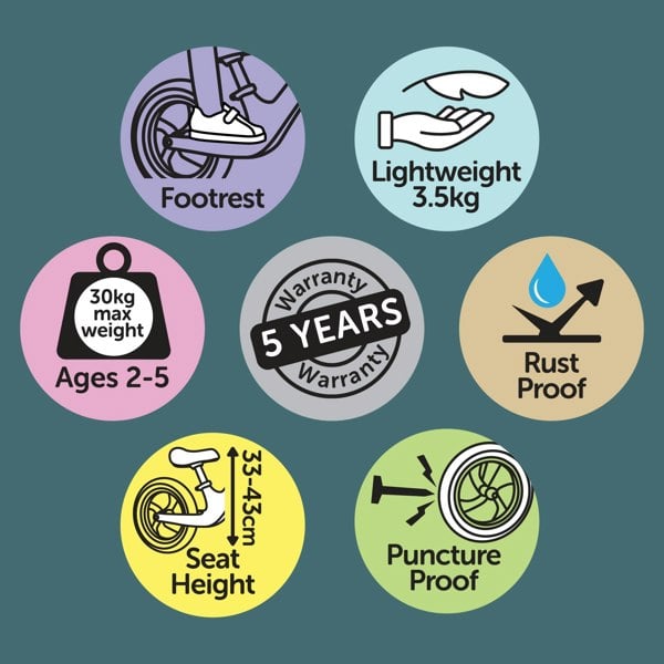 tickit Whizz Balance Bike - Green