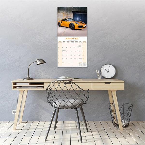 Porsche Calendar 2027, Wall Calendars, Month To View, Transport, Gift