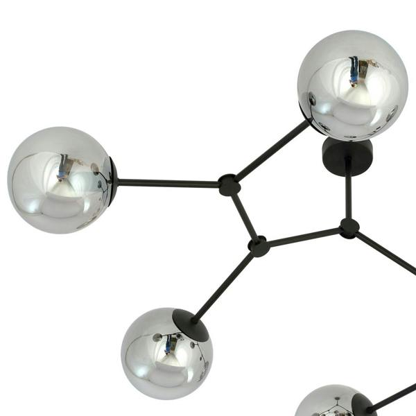 Emibig SPACE Ceiling lamp  6 x E14 Black with Graphite Shade