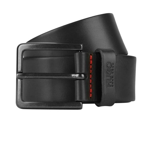 Hugo Mens Gionio Leather Everyday Belt - Black - 