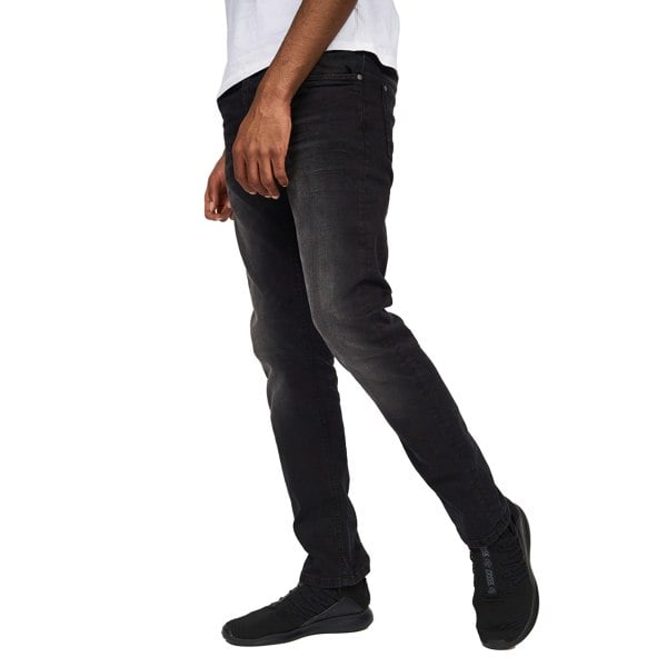 Crosshatch Mens Svelte Stretch Jeans - Black Wash