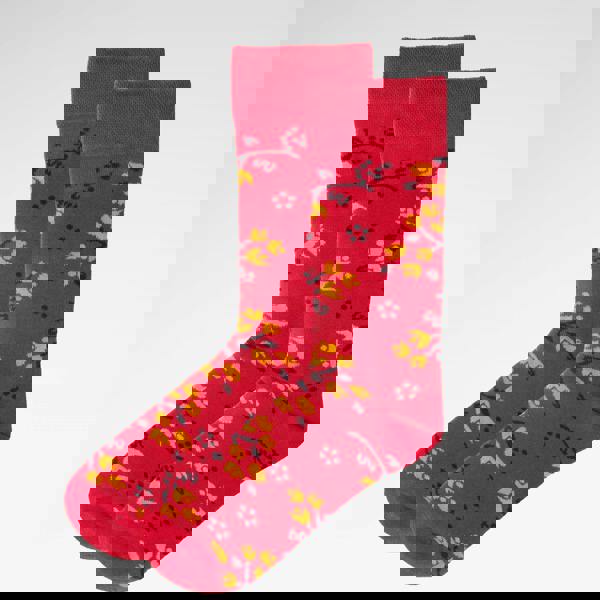 Jemsox Ditsy Flower Organic Cotton Mens Socks | Soft & Comfortable Fit