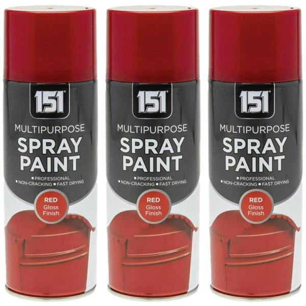 151 3X 151 Red Gloss Spray Paint 400ml
