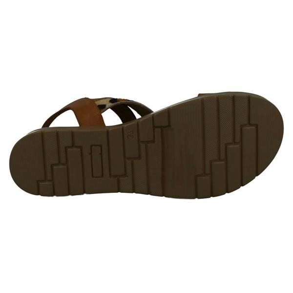 Leather Collection Ladies Leather Collection Flatform Sandals F00204