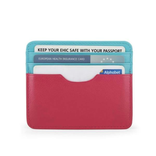 Leather Lined Cardholder Rio 785 – Turquoise