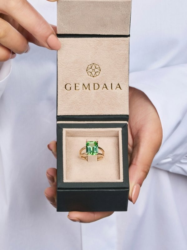 Gemdaia Lagoon Tourmaline Cocktail Ring