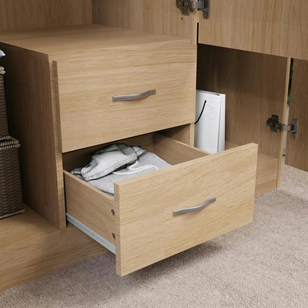 Vida Designs Riano 3 Door 2 Drawer Mirrored Wardrobe