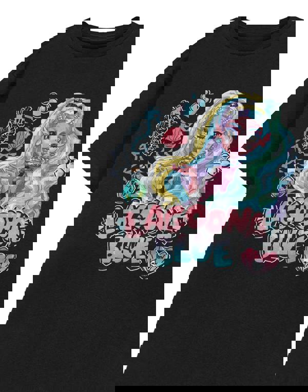 Monster High Girls Black Lagoona Blue Short Sleeved T-Shirt