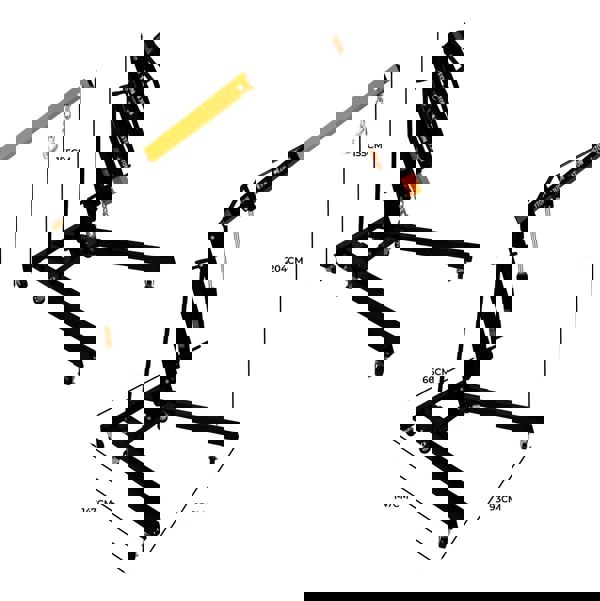 T-mech Hydraulic Engine Crane - 1 Tonne