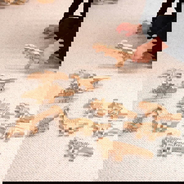 tickit Wooden Dinosaur Blocks