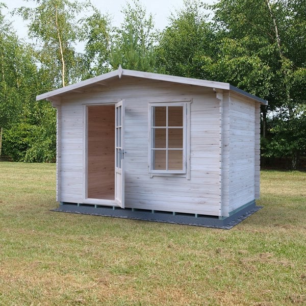 Shire 12x8 bucknells log cabin 28mm Cladding