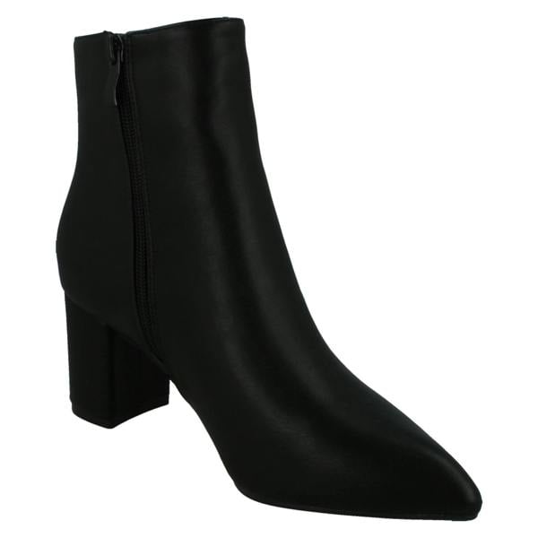 Spot On Ladies Spot On Block Heel Ankle Boots F51220