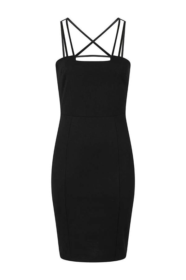 HotSquash Spaghetti Strap Ponte Dress