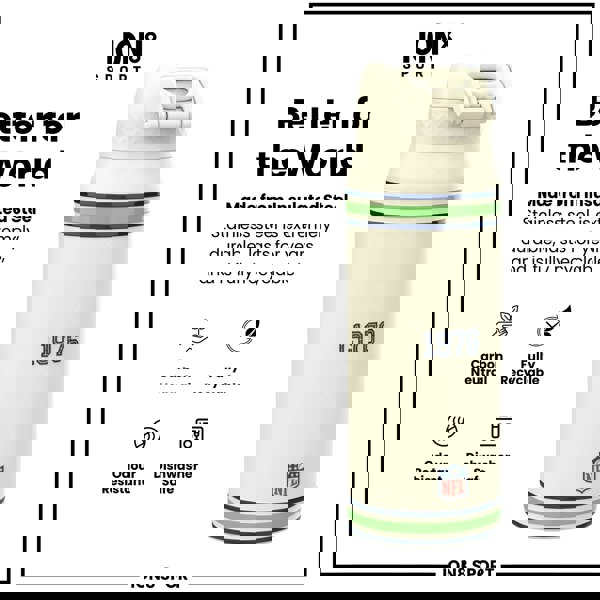 ION8 NFL x ION8 Insulated Steel Water Bottle, NFL Seahawks, 750ml (24oz)