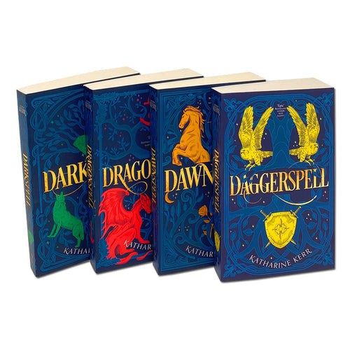 Katharine Kerr Deverry Series 4 Book Set (Daggerspell, Dawnspell, Dragonspell, Darkspell)