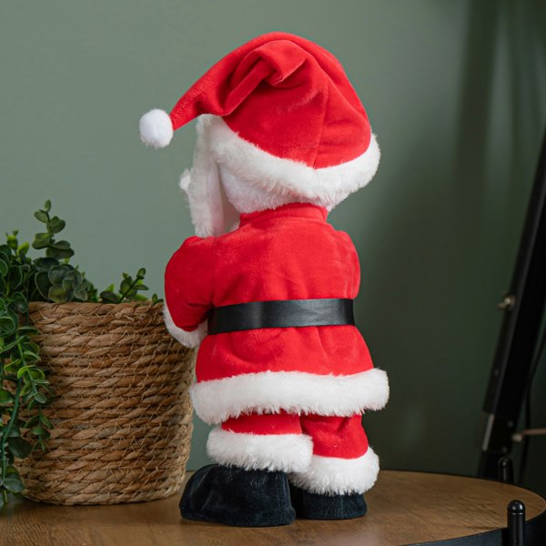 Samuel Alexander 35cm Battery Operated Animated Dancing Santa with Saxophone Christmas Decoration