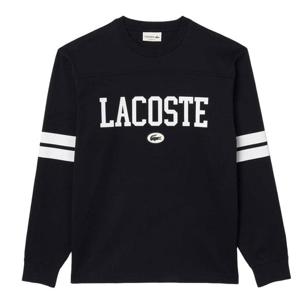 Lacoste Mens Logo Long-Sleeved T-Shirt - Blue