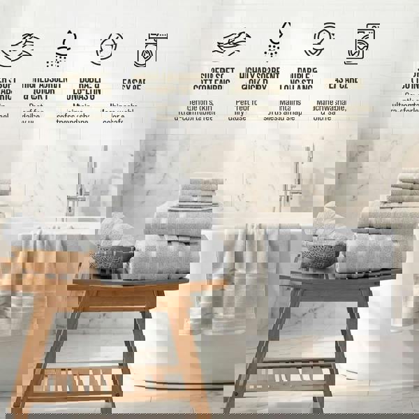 Smart Living Boston 8 PCS Towel Bale Set - Silver