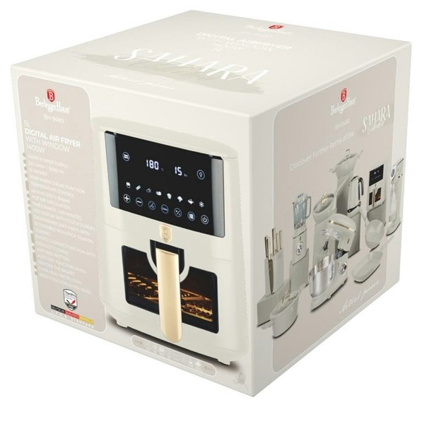 Air fryer, 5 L, visible window Berlinger Haus BH9490 Sahara