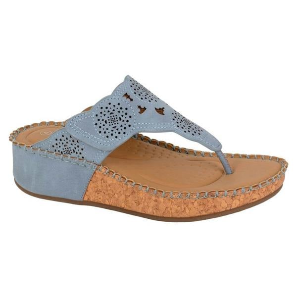 Cipriata Cipriata CORINA Womens Toe-Post Sandals Blue