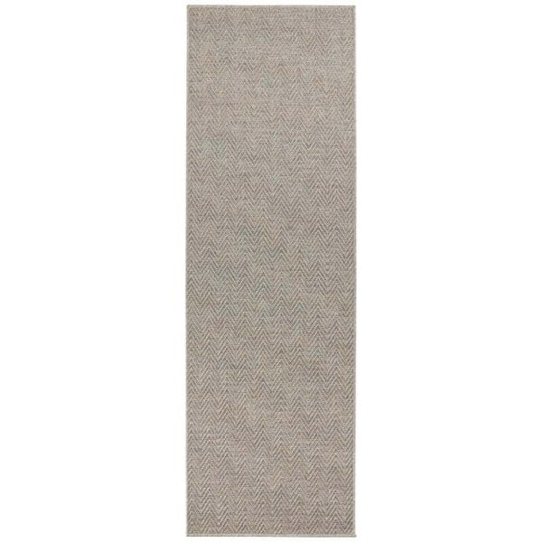 Flatwoven Indoor-Outdoor Runner Nature Chevron Design