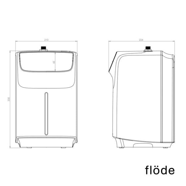 Flode Vier | 4 in 1 Instant Boiling & Filtered Cold Water Tap | Matt Black Finish