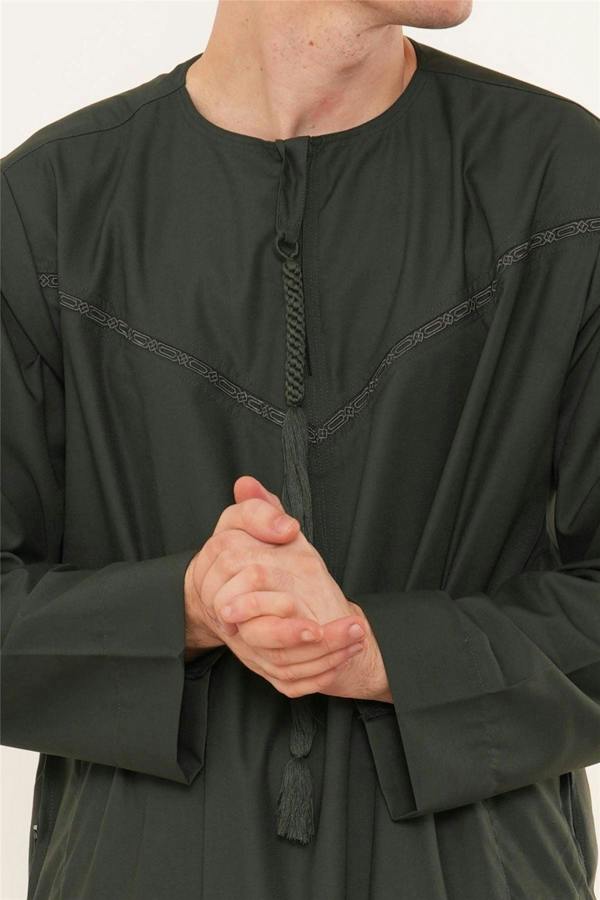 Infinity Leather Men's Ramadan Eid Moroccan Jubba Robe Djellaba Thobe - TT-008