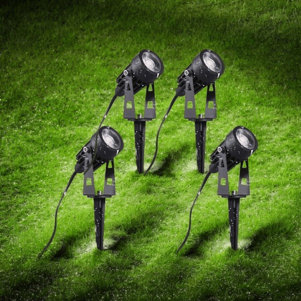 Lighting Legends 4 in 1 LED 12V Spotlights "Warm White" Garden Landscape Up / Spot / Stake Lights