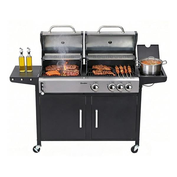 Groundlevel Large Family Gas Garden BBQ Grill
