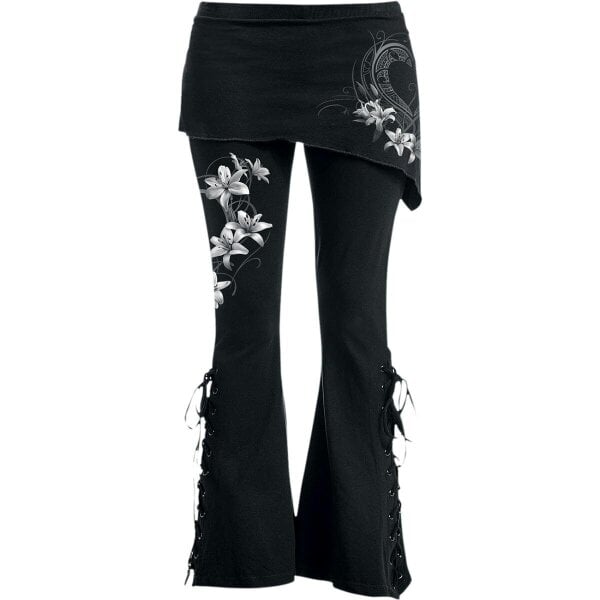 Spiral - PURE OF HEART - 2in1 Boot-Cut Leggings with Micro Slant Skirt