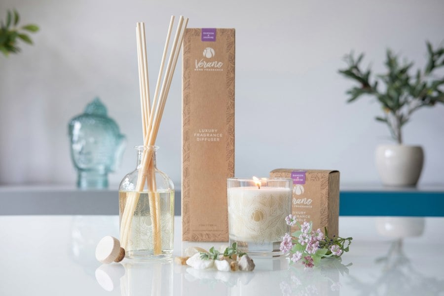 Verano Spanish Ceramics Home Fragrance - Gift Boxed Diffuser 210ml - Set of 4 Mixed