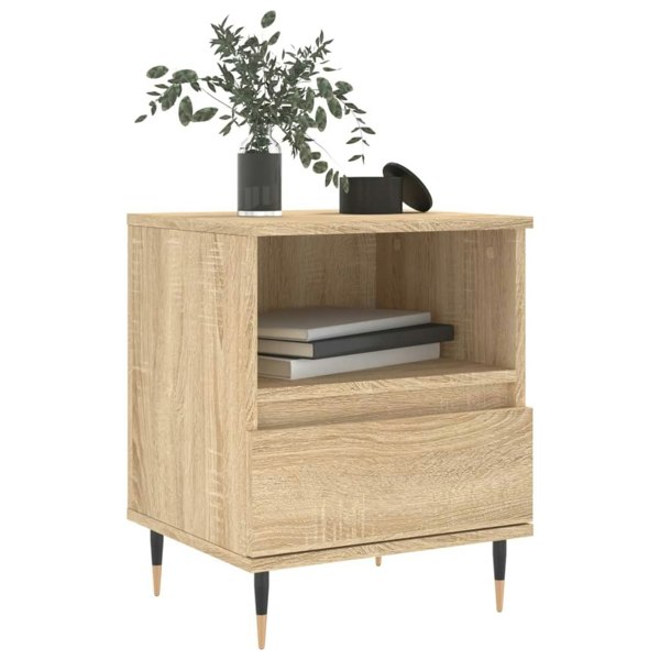 Berkfield Bedside Cabinet Sonoma Oak 40x35x50 cm Engineered Wood